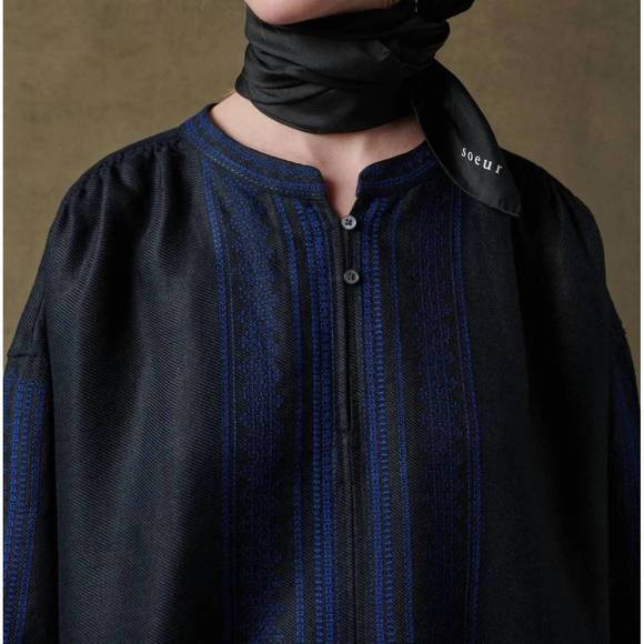 NEW SOEUR promesse dress in noir - Picture 2 of 4